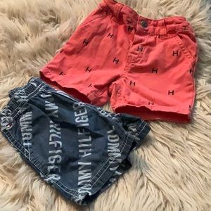 Tommy Hilfiger baby boy shorts. 6-9 months. Denim w/designers name